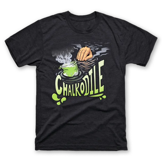 Chalkodile t-shirt design.